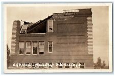 c1910's Earthquake Manhattan School Manhattan MT RPPC Photo Antique Postcard picture
