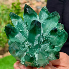 New Find Green Phantom Quartz Crystal Cluster Mineral Specimen Healing 200-1000G picture