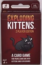 Exploding Kittens Card Game 2 Players Edition 32 Cards Fun On The Go Party Game picture
