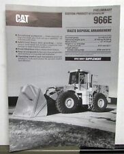 1990 Cat 966E Waste Disposal Construction Spec Supplement Preliminary SaleFolder picture