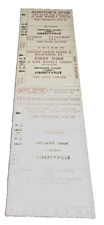 CNS&M NORTH SHORE LINE UNUSED CHICAGO TO LIBERTYVILLE ILLINOIS WEEKLY TICKET picture