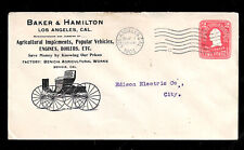 1903 Baker & Hamilton Electric Car Advertisement to Edison Electric Company picture
