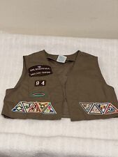 Girl Scout Vest Small Brown 95/96 Made USA Preowned  picture