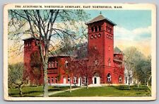 1922 East Northfield MA The Auditorium Northfield Seminary Franklin County picture