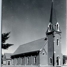 c1960s Marengo, IA RPPC Catholic Church Real Photo LL Cook Tower Postcard A103 picture