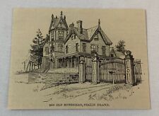 1886 magazine engraving ~ WILLIAM H VANDERBILT'S HOMESTEAD Staten Island picture
