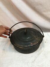 Antique   Dutch Oven  with Lid Gate Mark On Bottom  picture
