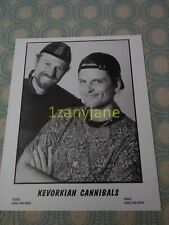 RC1181 Band 8x10 Press Photo PROMO MEDIA , KEVORKIAN CANNIBALS picture