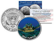 SEA TURTLE JFK Kennedy Half Dollar U.S. Colorized Coin picture