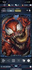 TOPPS MARVEL COLLECT COLLECTORS RESERVE 24 LEGENDARY BLUE CHROME CARNAGE picture