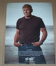 2011 print ad page - GOT MILK? - actor HARRISON FORD mustache dairy Advertising picture