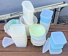 VTG Tupperware Lot Of Various Size & Colors Containers And Measuring Cups 26 PCS picture