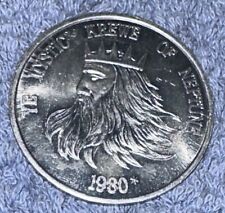 Vtg Ye Mystic Krewe Of Neptune 1980 Silver Colored Coin Tampa FL Gasparilla picture