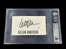 Gillian Anderson The X-Files Dana Scully Signed Autograph JSA BAS Beckett Slab picture