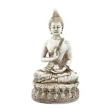  Thai Sitting Buddha Statue for Home Decor Ivory 6.7 