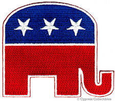 REPUBLICAN PARTY ELEPHANT EMBROIDERED PATCH iron-on GOP POLITICS SOUVENIR new picture