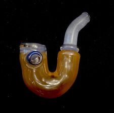 3.5” Sherlock Smoking TOBACCO Collectible GlassHand Purple Pipe Made TEXAS picture