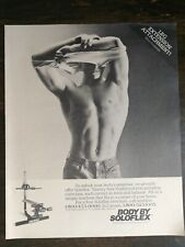 Vintage 1986 Body by Soloflex Exercise Equipment Full Page Original Color Ad 721 picture