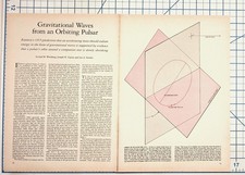 Gravitational Waves Orbiting Pulsar PSR 1913+16 Science Article Pages picture