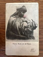 'Warm Meals at All Hours' RPPC Native Woman Breastfeeding Postcard c1900 201a picture