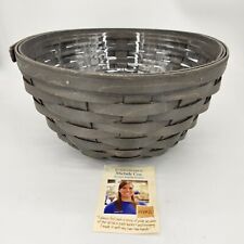 Longaberger 2016 PROTO TYPE Pewter Bowl & Protector Signed MODERN FARMHOUSE picture