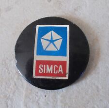 Antique SIMCA Chrysler monogram emblem badge sign car old automobile plastic picture