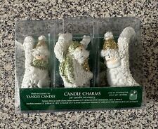 Yankee Candle Snowmen Candle Charms To Be Used To Decorate 2 Wick Candle Jars picture