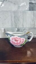 Vintage Occupied Japan Creamer Rose Grey Gold Hand Painted picture