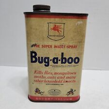 Vintage Socony Vacuum Mobil Oil Bug A Boo One Pint Metal Oil Can - Fly Graphic  picture