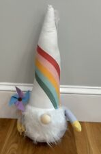Spring Rainbow Gnome With Pinwheel picture