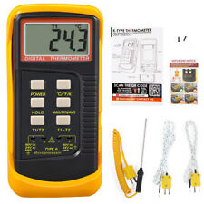  Digital Thermocouple Thermometer Dual Channel 2*K-Type Temperature Meter picture