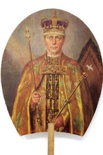 A Kings Coronation in Every Hand: 1937 George VI Drugstore Fan Ontario Canada picture