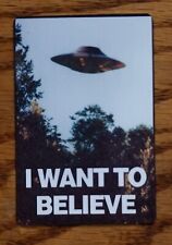 I want to believe x-files alien life ufo 2x3 refrigerator fridge magnet picture