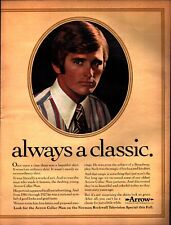 1972 vintage original print ad Arrow Classic Shirt Company always a classic d8 picture