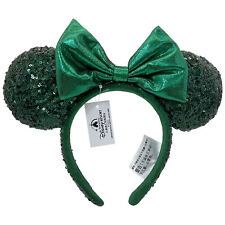 2022 Ears Edition Minnie Mouse Emerald Green Sequins Disney Parks Ears Headband picture