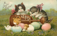 Special Listing for crownhelm, Joyful Easter Postcard 216 Kittens picture