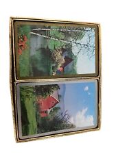 Vintage  CONGRESS PLAYING CARDS Set in Slip Case Farmhouse picture