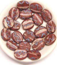 Old Venetian Brick Red Tabular Trade Bead picture