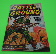 Battle Ground #6  FN/VF 6.5-7.5 Atlas Golden Age War Comic Scarce 1955 picture