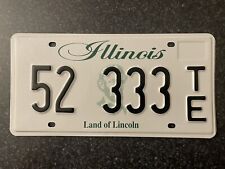 ILLINOIS TRIPLE 52 333 TE LICENSE PLATE TRIPLE NUMBER 3 picture