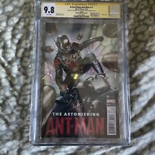 Paul Rudd, Evangeline Lilly Autographed Ant-Man #11 CA Movie Variant CGC SS 9.8 picture