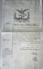 Mexico 1854 Letter Safety French Relaciones Exteriores Eagle Shield Santa Anna picture