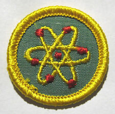 Rare Girl Scout 1970-74 Cadette SCIENCE BADGE Atom Molecule Molecular Patch NEW picture