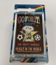 Nintendo Snoopy plastic playing cards soccer Peanuts very rare picture