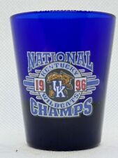 1996 University Of Kentucky National Championships Cobalt Shot Glass picture