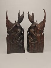 2 x (1 pair) Balinese Dancers Handcrafted Wooden Figurines 30cm Tall picture