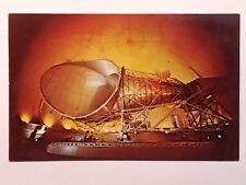 Giant 380 Ton Radio Antenna Andover Earth Station International Comsat Postcard picture