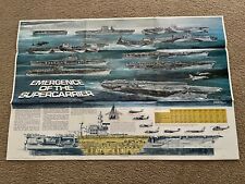 Emergence Of The Supercarrier Aircraft Carrier Poster Grumman Publication 1978 picture