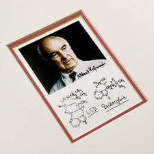 Albert Hofmann Autograph Autograph Photo LSD Psilocybin Formula picture