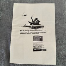 Vintage Duracell Battery Ad Mallory S.O.S. Radio Print 1968 Survival Tech Decor picture